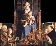 Antonello da Messina Madonna with SS Nicholas of Bari,Anastasia china oil painting reproduction